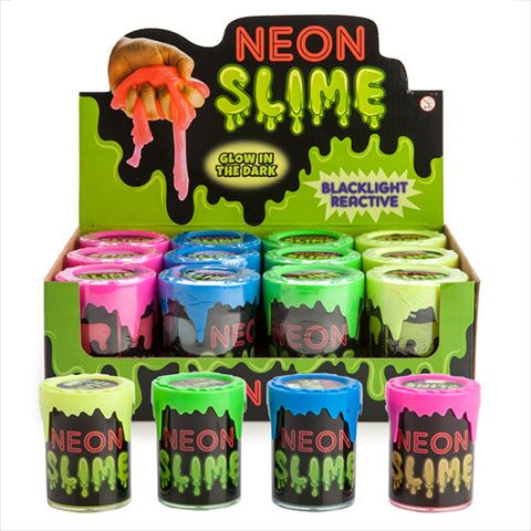 Glow In Dark Neon Slime