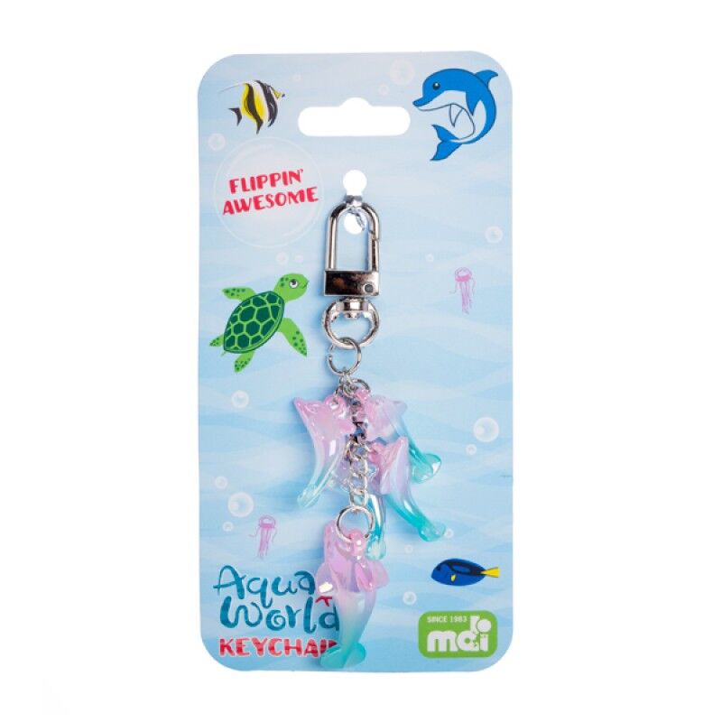 Aqua World Dolphin Keychain - Blueberry Express Aqua World Dolphin Keychain