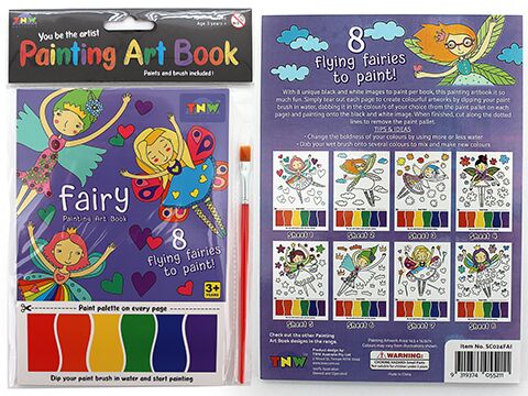 PAINTING ART BOOK (8xA5 SHEETS/BOOK) – FAIRIES - Blueberry Express PAINTING ART BOOK (8xA5 SHEETS/BOOK) – FAIRIES