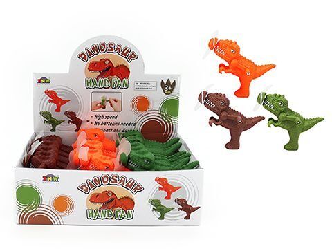 MANUAL FRICTION FAN – DINOSAUR (3 ASSTD) - Blueberry Express MANUAL FRICTION FAN – DINOSAUR (3 ASSTD)