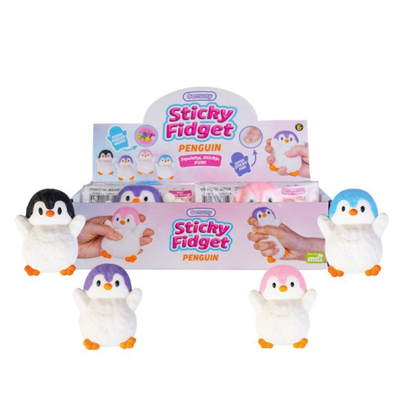 Penguin Sticky Fidget - Blueberry Express Penguin Sticky Fidget