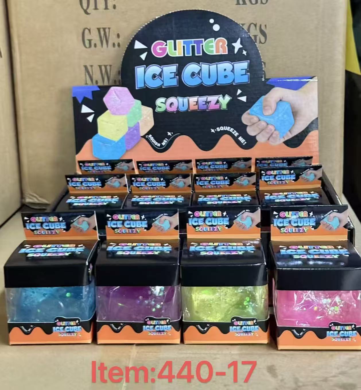 Glitter Ice Jelly Cube - Blueberry Express Glitter Ice Jelly Cube